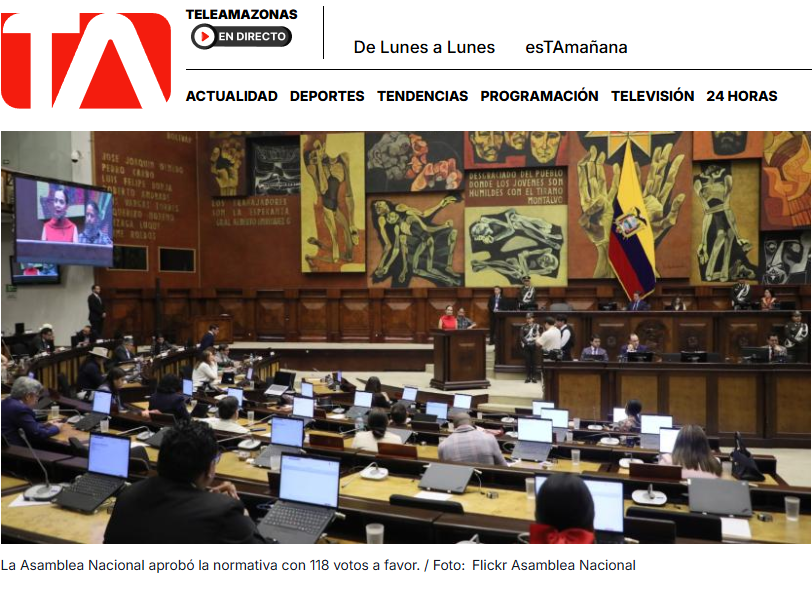 Asamblea Nacional Ecuador Ley Adopción